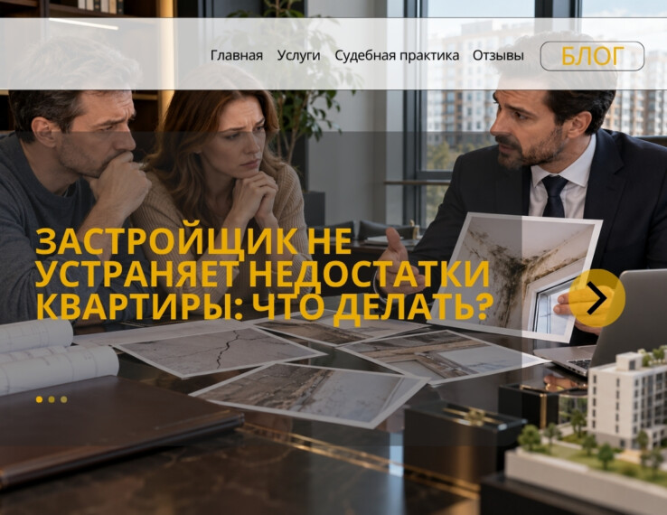 Застройщик не устраняет недостатки квартиры: что делать, претензия, экспертиза и иск в суд